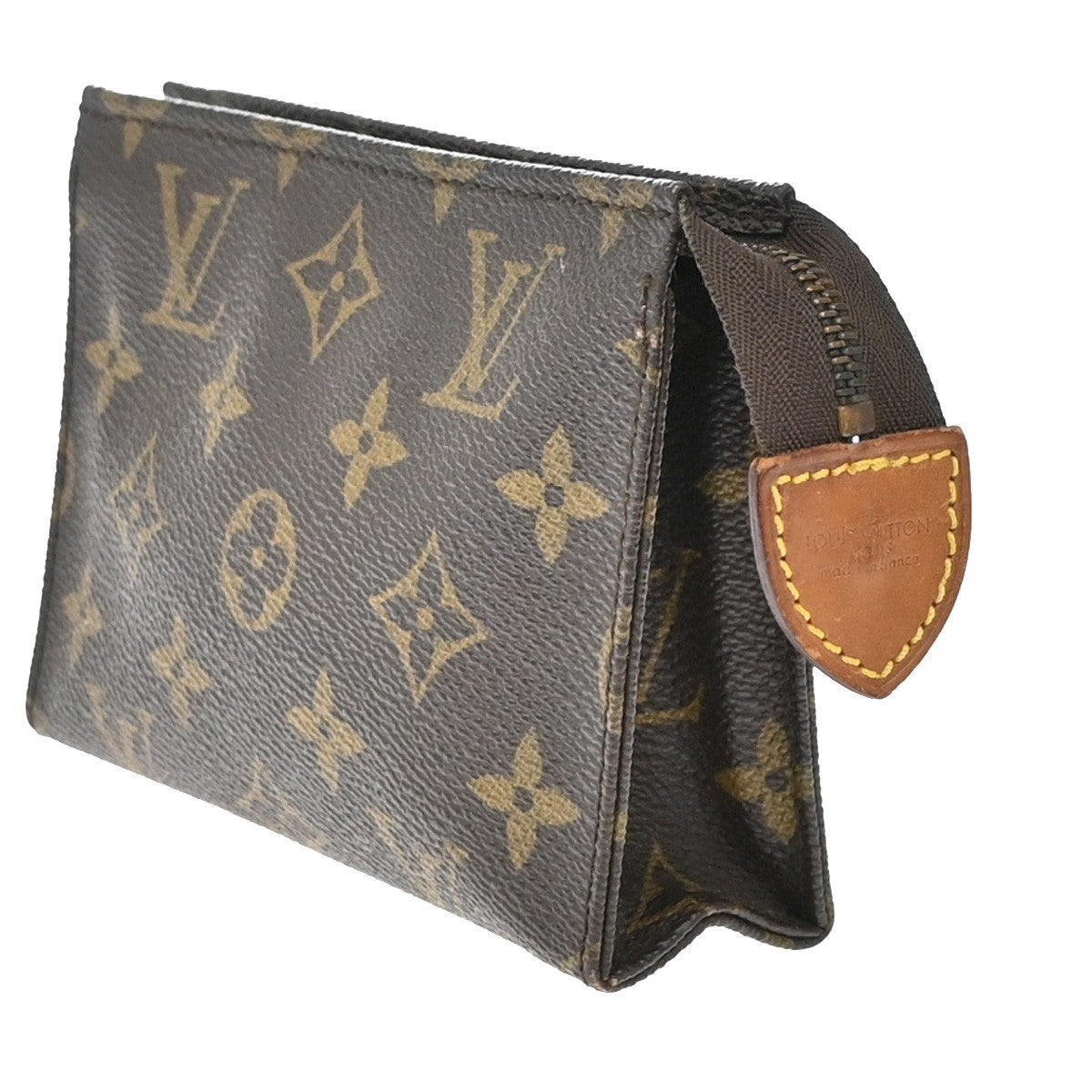 LOUIS VUITTON Poche Toilette 15 Clutch Pouch Bag Monogram Leather M47546 02EF972