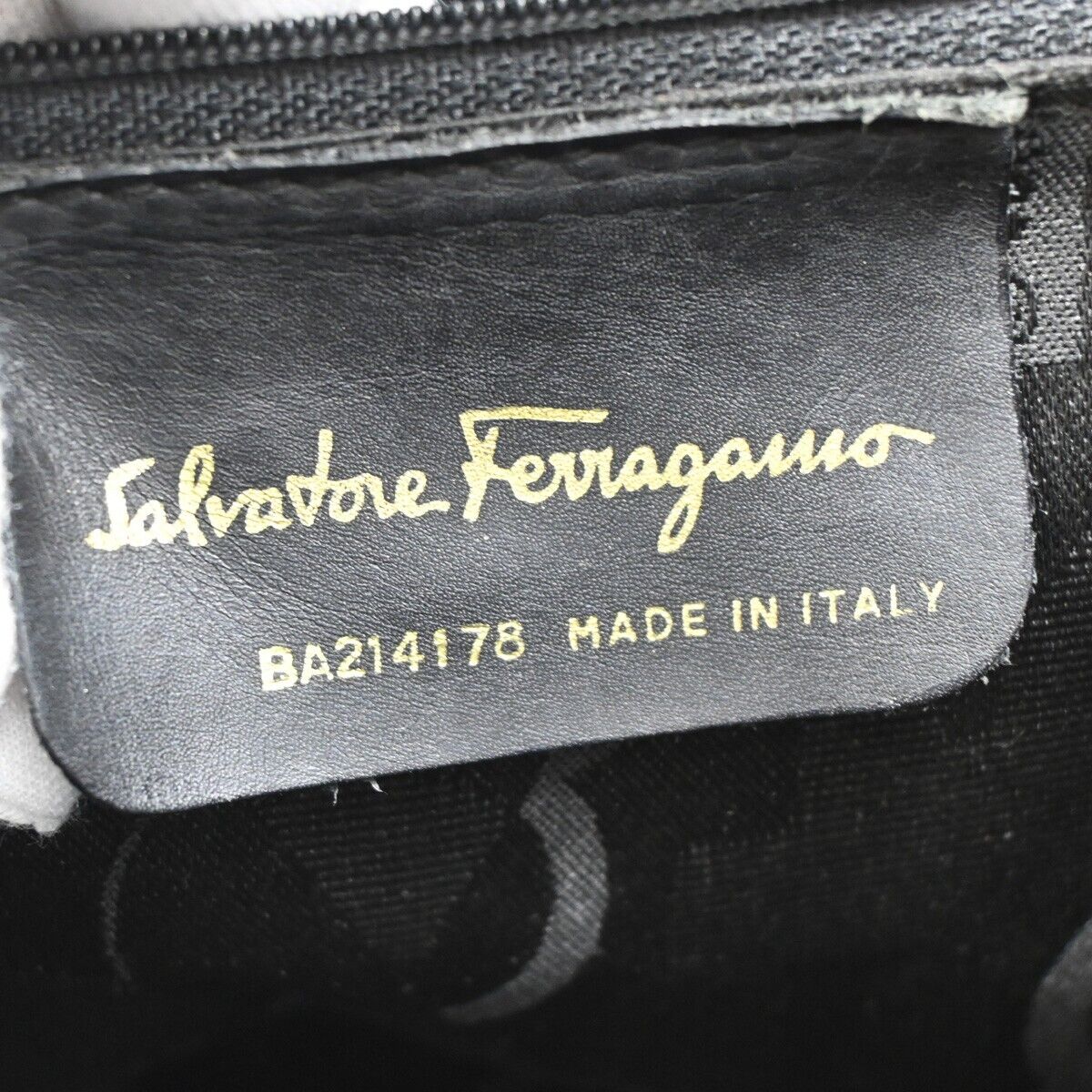 SALVATORE FERRAGAMO Logo Vara 2Way Shoulder Hand Bag Canvas Leather Blue 36FA535