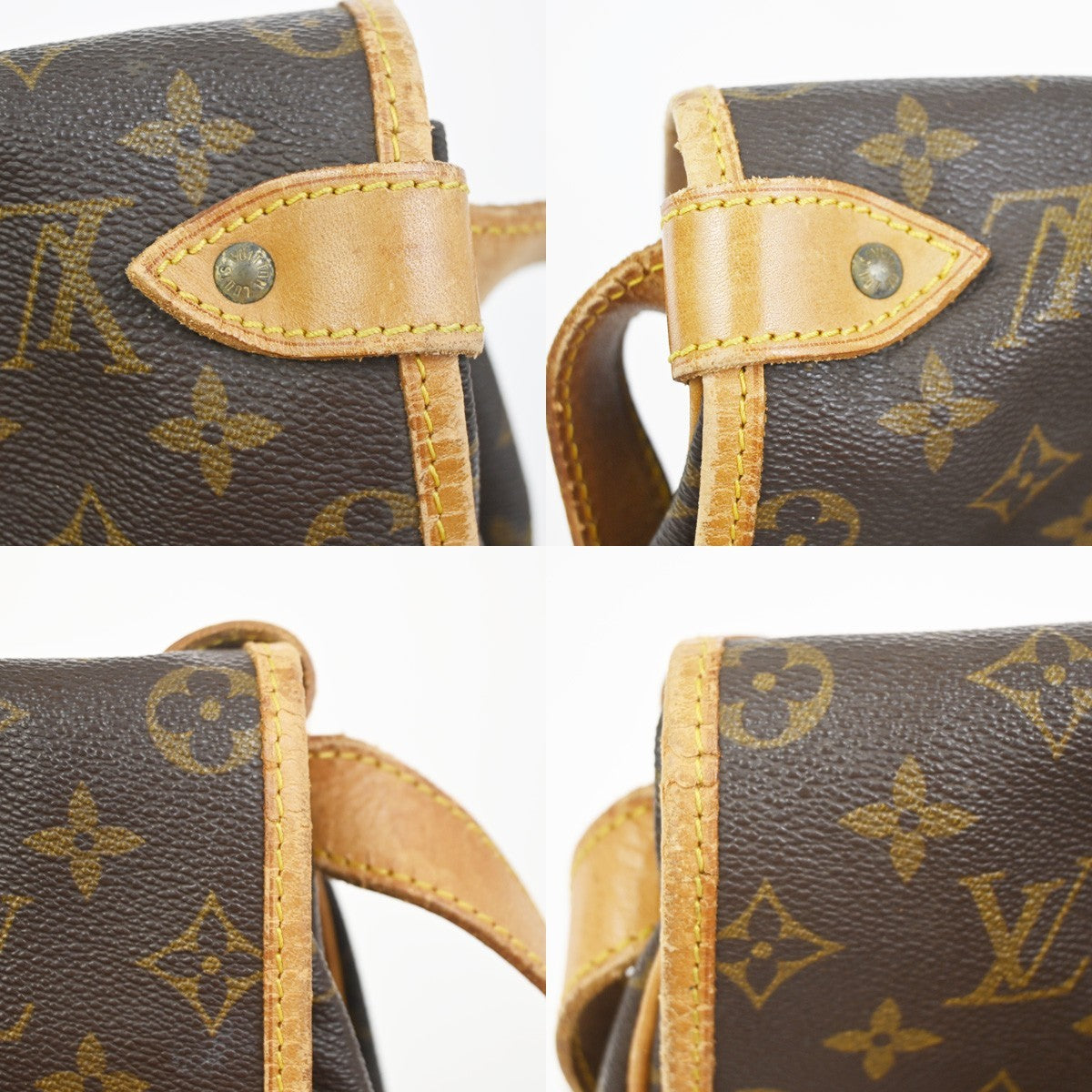 LOUIS VUITTON Saumur 35 Shoulder Bag Monogram Leather BN France M42254 73KC829
