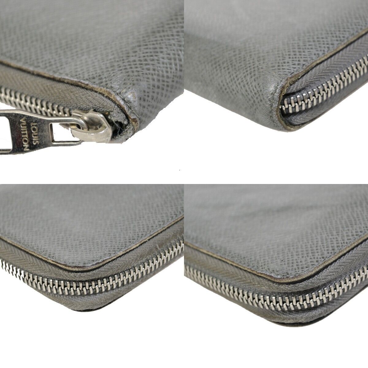 LOUIS VUITTON Long Zippy Wallet Vertical Wallet Taiga Gray Spain M32601 02KA292
