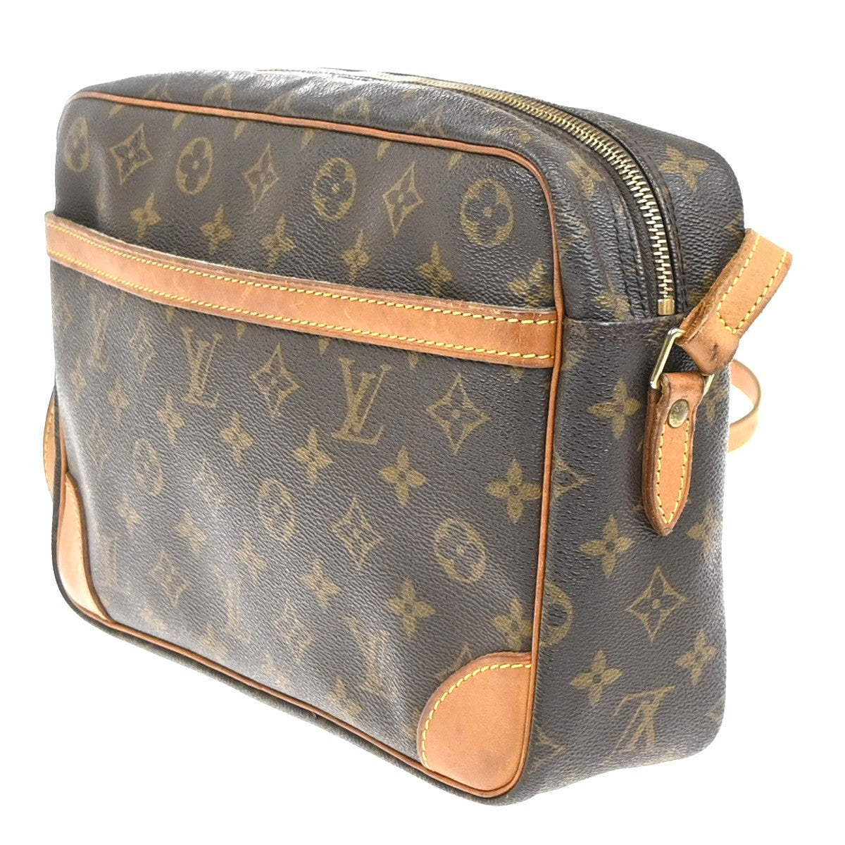 LOUIS VUITTON Trocadero 30 Shoulder Bag Monogram Leather Brown M51272 39YH927