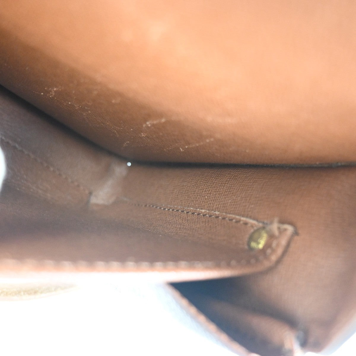 LOUIS VUITTON Cartouchiere MM Shoulder Bag Monogram Leather Brown M51253 31ZA331