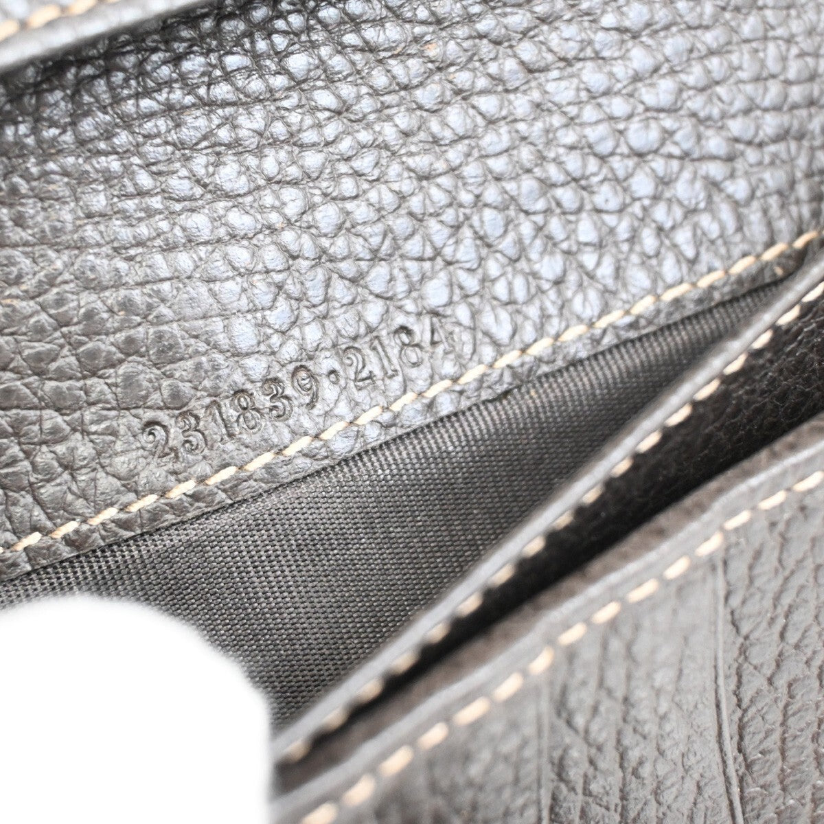 GUCCI Logo Crystal GG Pattern Long Wallet Coating Canvas Leather Brown 63EE258