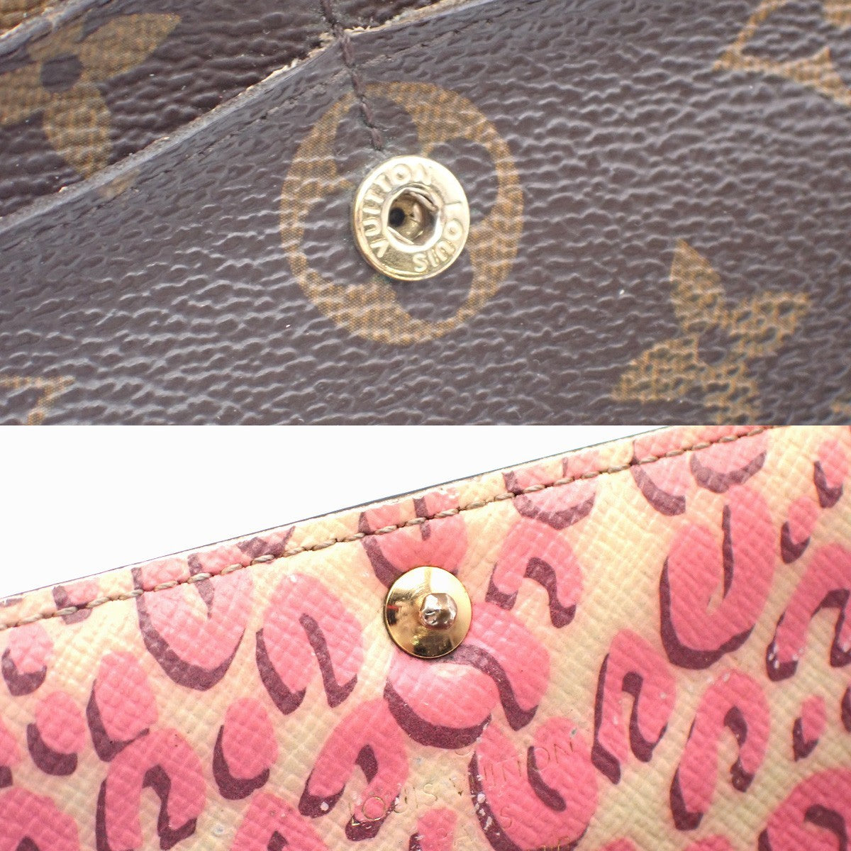 LOUIS VUITTON Portefeuille Sarah Leopard Long Wallet Monogram BN M60106 60KC951