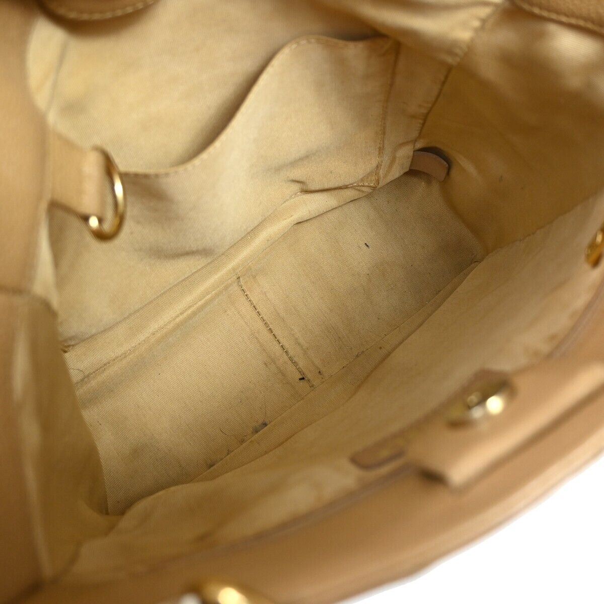 CHANEL CC Matelasse PST Chain Shoulder Bag Caviar Leather Beige GHW 695RH982
