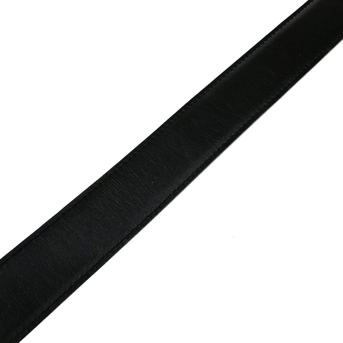 HERMES H Logo Constance Reversible Buckle Belt Leather #65 Black Brown 34YG811
