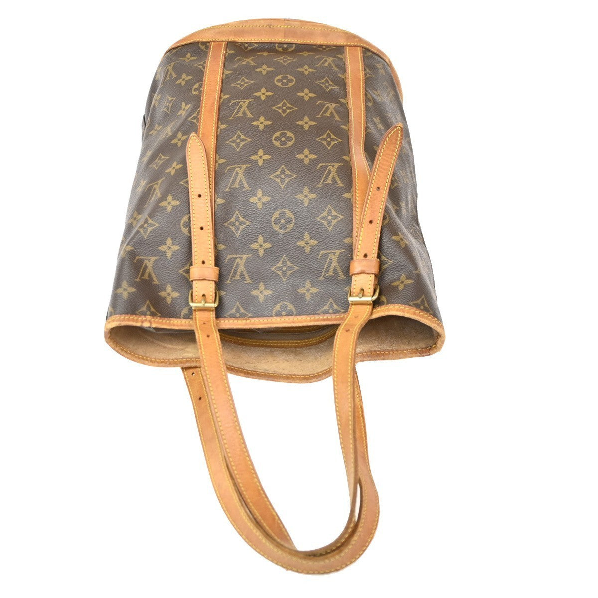 LOUIS VUITTON BUCKET GM Shoulder Tote Bag Monogram Leather Brown  M42236 69CA626