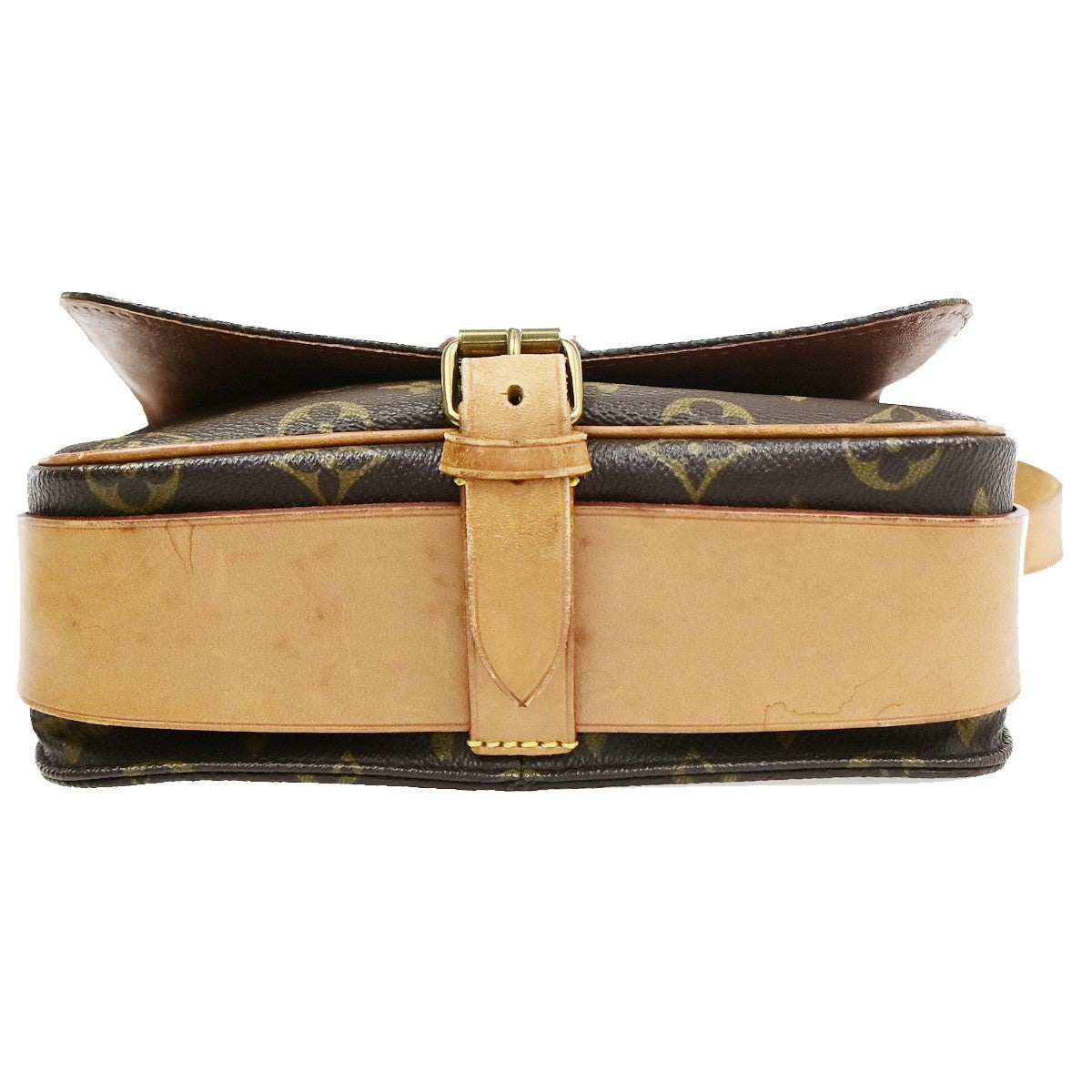 LOUIS VUITTON Cartouchiere MM Shoulder Bag Monogram Leather Brown M51253 83CB039