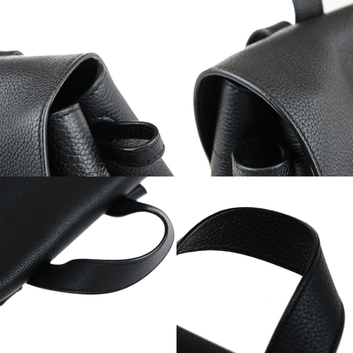 SAINT LAURENT YSL Sac De Jour Backpack Bag Leather Black SHW Italy 47RK386