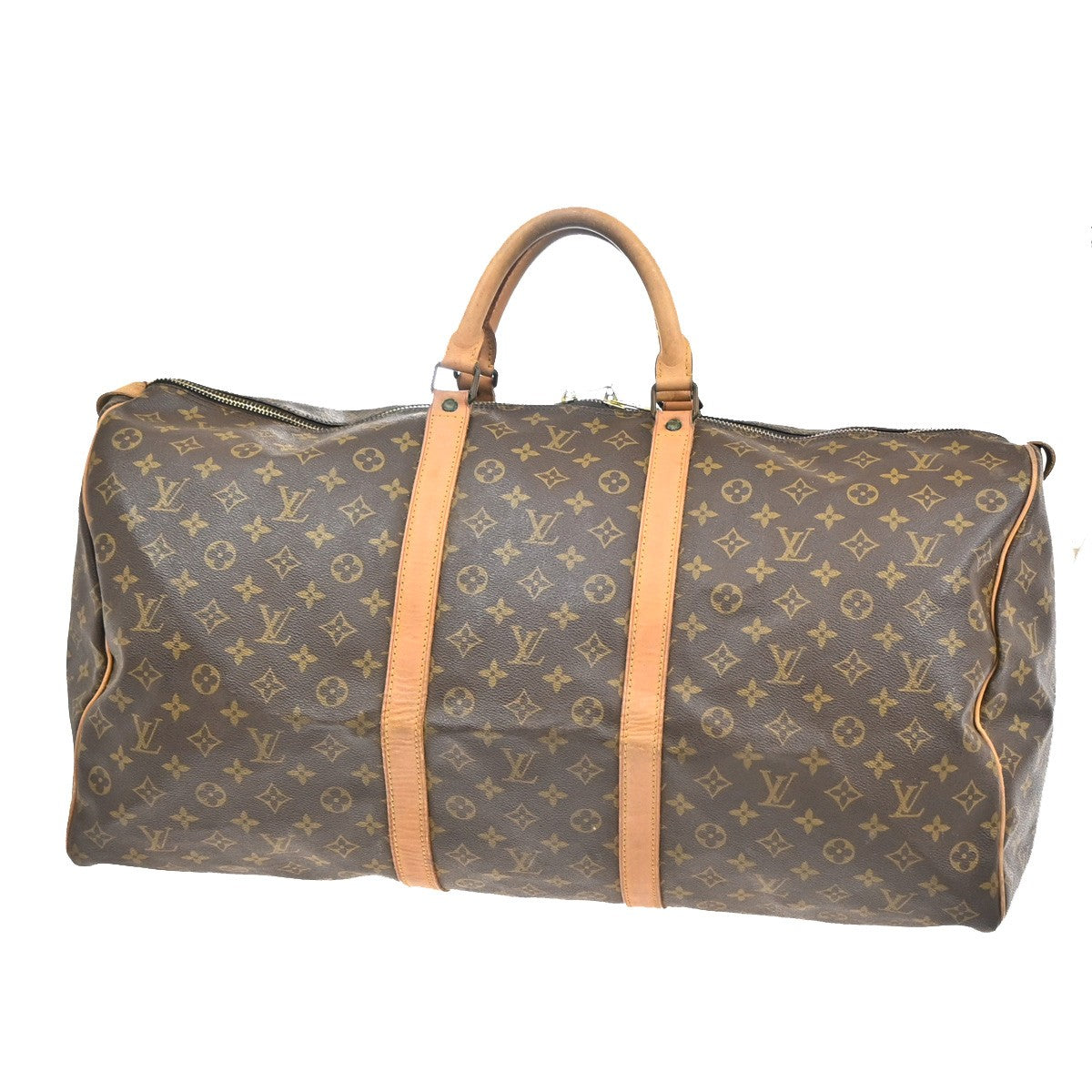 LOUIS VUITTON Keepall 60 Travel Hand Bag Monogram Leather Brown M41422 35YH344