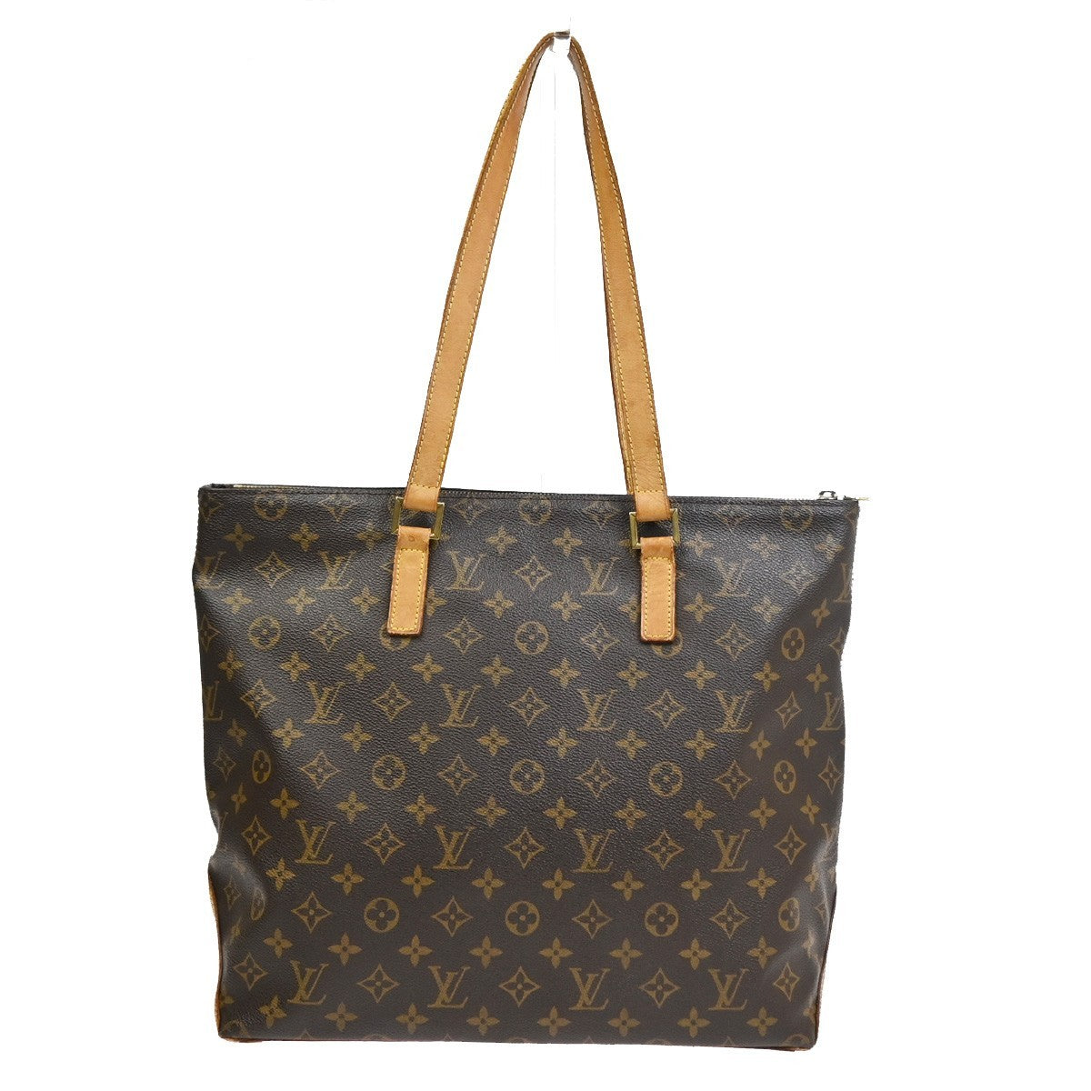 LOUIS VUITTON Cabas Mezzo Shoulder Bag Monogram Leather Brown M51151 89SA076