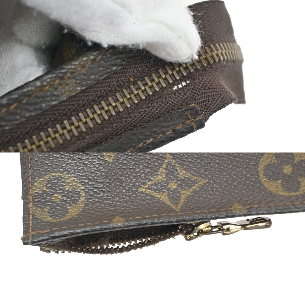 LOUIS VUITTON Poche Toilette 26 Clutch Pouch Bag Monogram Leather M47542 08CB024