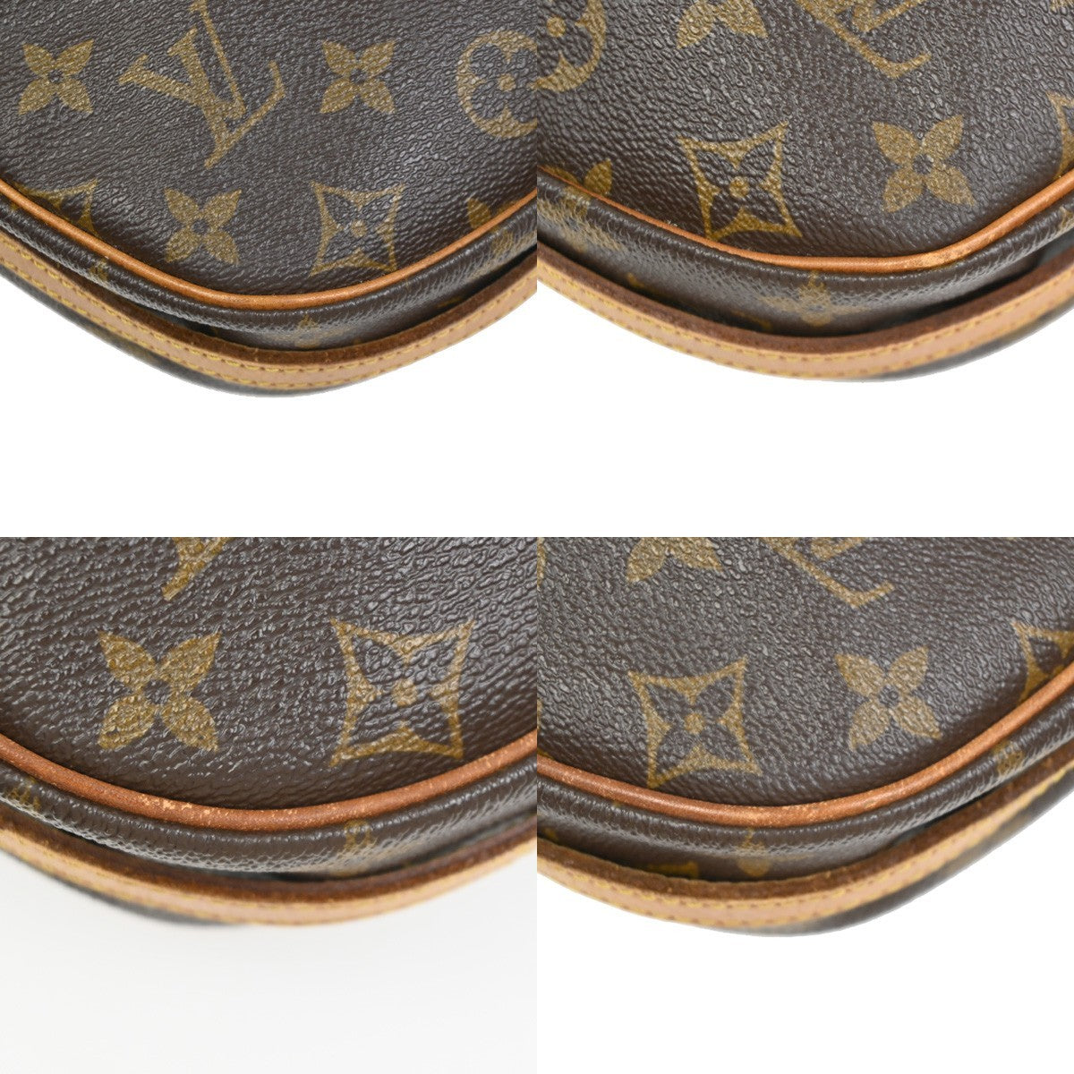 LOUIS VUITTON Jeune Fille MM Shoulder Bag Monogram Leather Brown M51226 33PA124