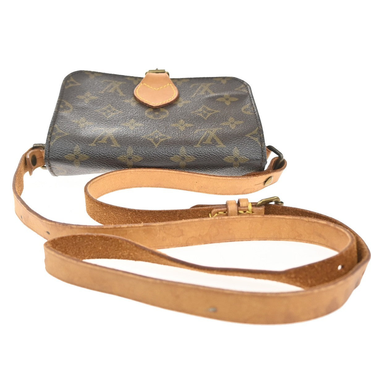 LOUIS VUITTON Mini Cartouchiere Shoulder Bag Monogram Leather BN M51254 80KC658
