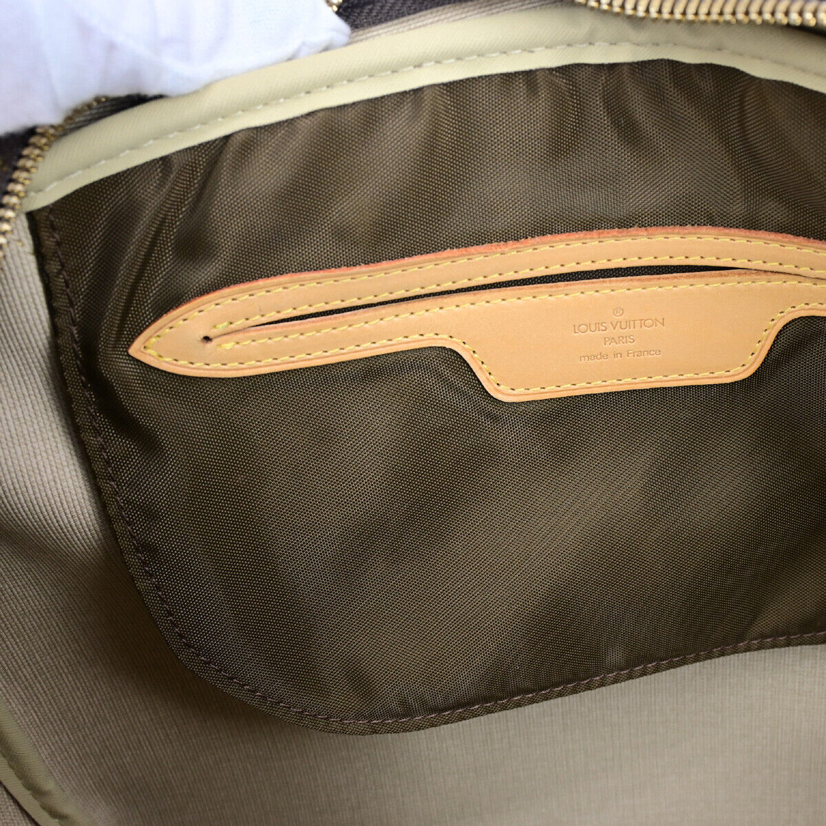 LOUIS VUITTON LV Logo Evasion Hand Bag Monogram Leather Brown M41443 75RK672