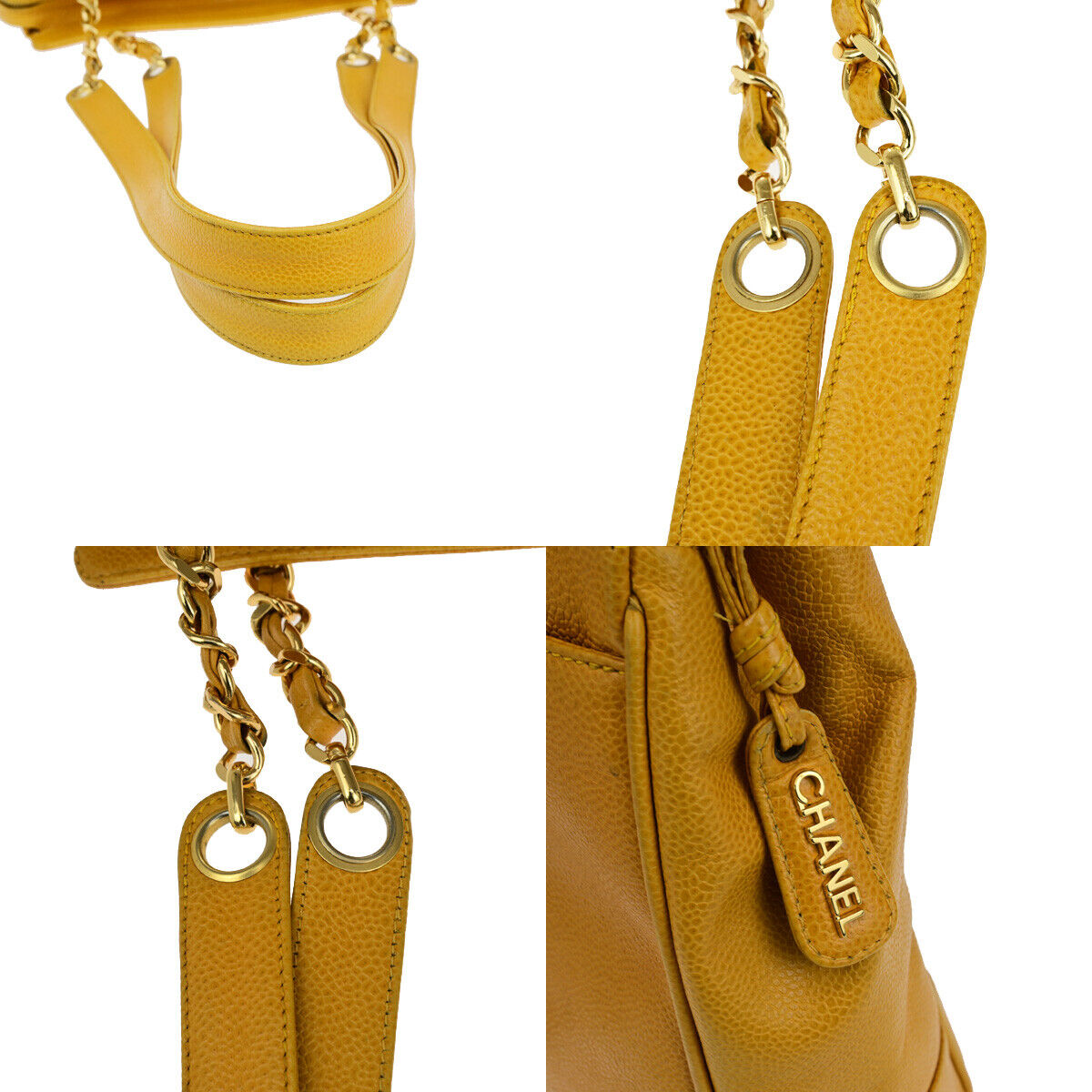 CHANEL Triple CC Chain Shoulder Bag Grained Calfskin Leather YW GHW 667RK560