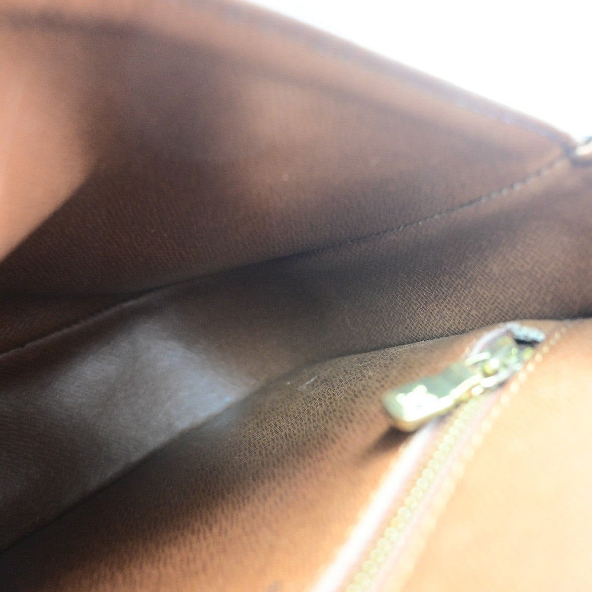 LOUIS VUITTON Saint Cloud MM Shoulder Bag Monogram Leather Brown M51243 36PA097