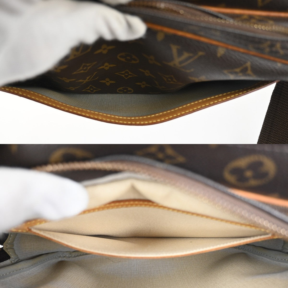 LOUIS VUITTON Reporter PM Crossbody Shoulder Bag Monogram Leather M45254 81MA044