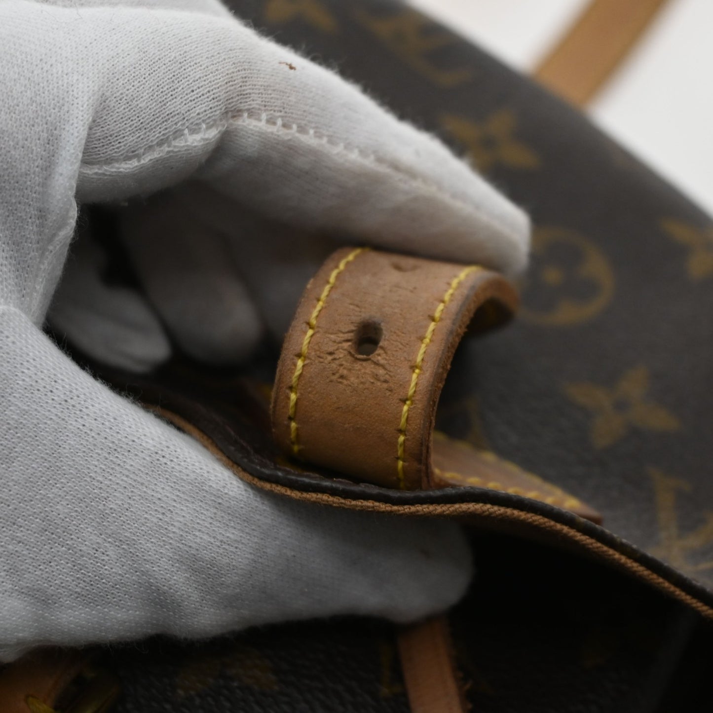 LOUIS VUITTON Montsouris MM Backpack Bag Monogram Leather Brown M51136 15KD121