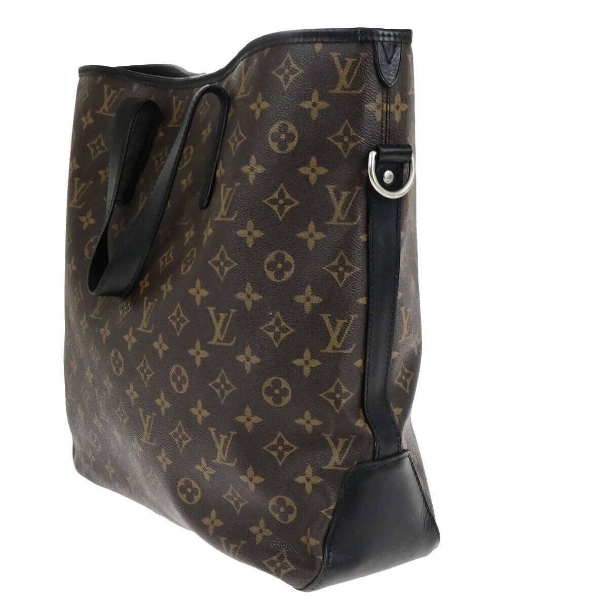 LOUIS VUITTON Davis Hand Bag Monogram Macassar Leather Brown BK M56708 73SJ626