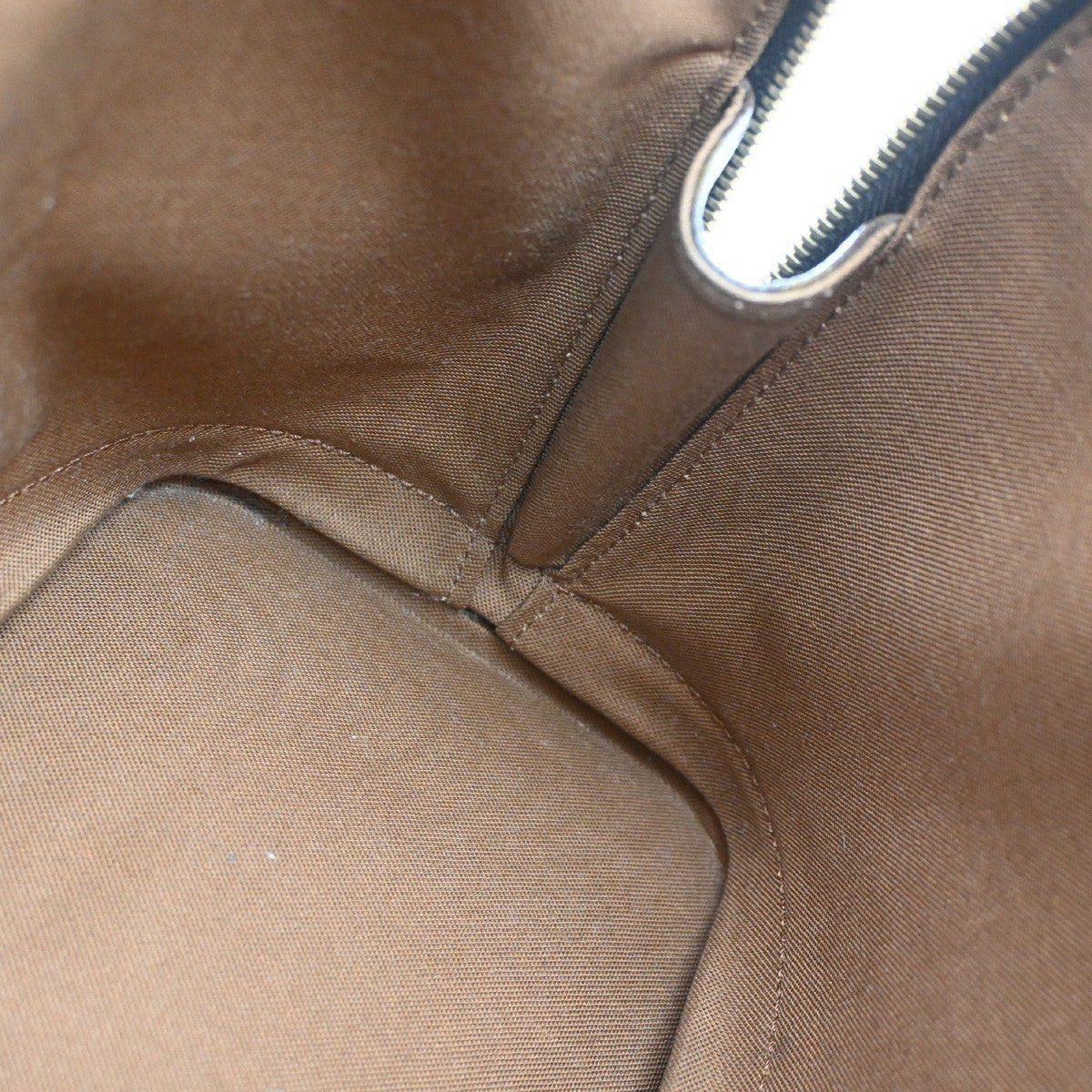 LOUIS VUITTON LV Logo Alma Hand Bag Monogram Leather Brown France M51130 70YJ230