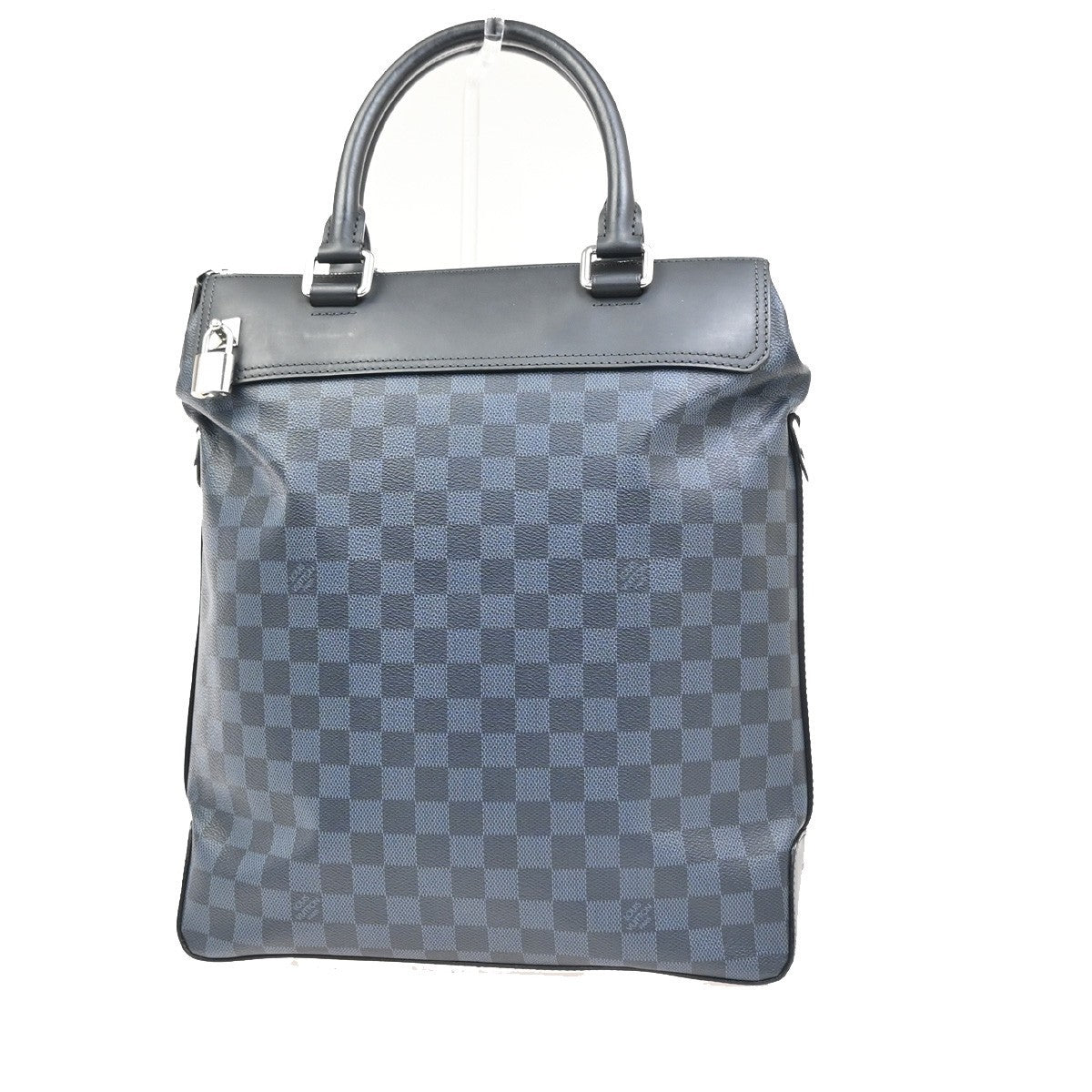 LOUIS VUITTON Greenwich Hand Bag Damier Cobalt Leather Navy Italy N41351 92MA390