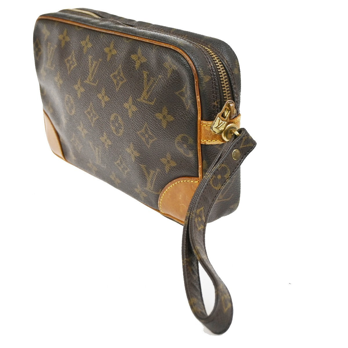 LOUIS VUITTON Marly Dragonne GM Clutch Hand Bag Monogram Brown M51825 67KC558