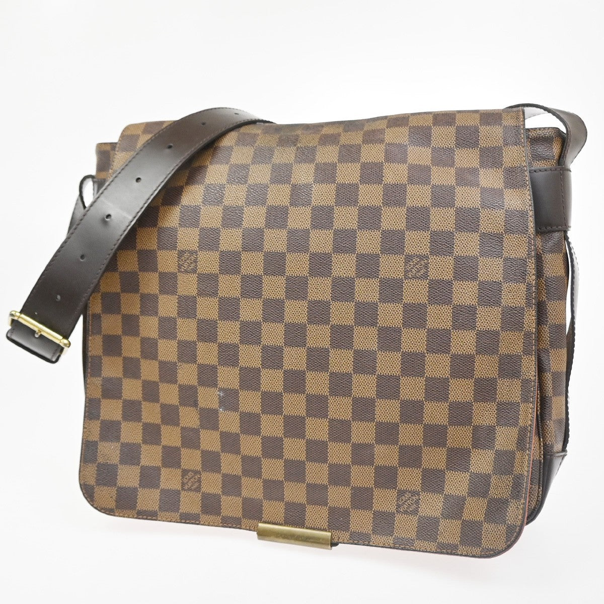 LOUIS VUITTON Bastille Shoulder Bag Damier Ebene Leather Brown N45258 85CA824