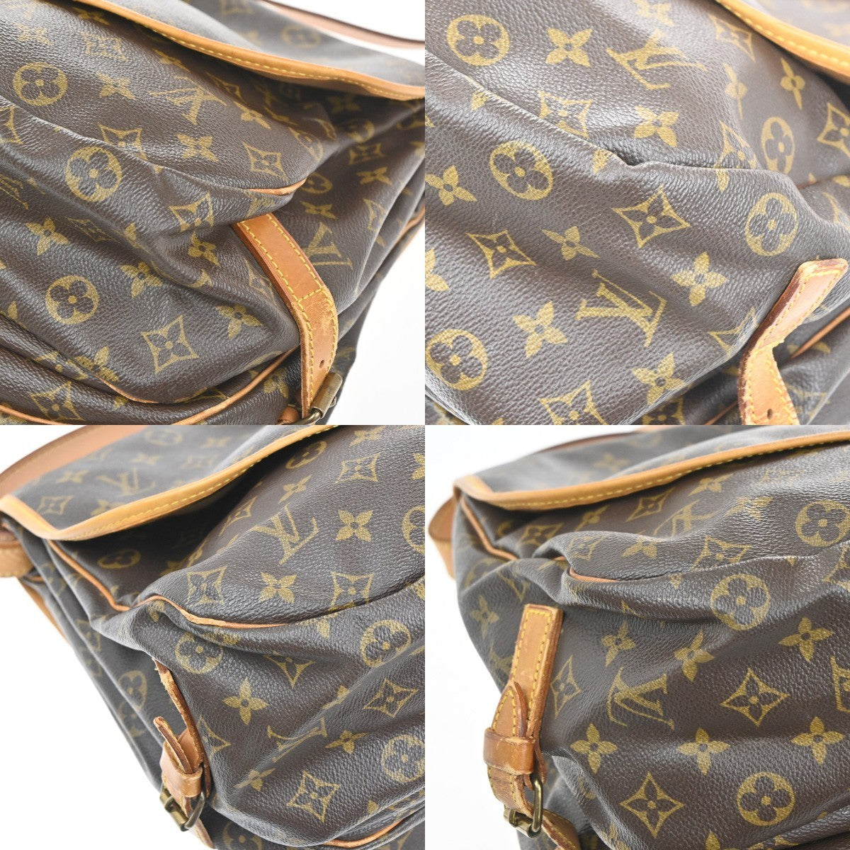 LOUIS VUITTON Saumur 35 Shoulder Bag Monogram Leather BN France M42254 85TA558