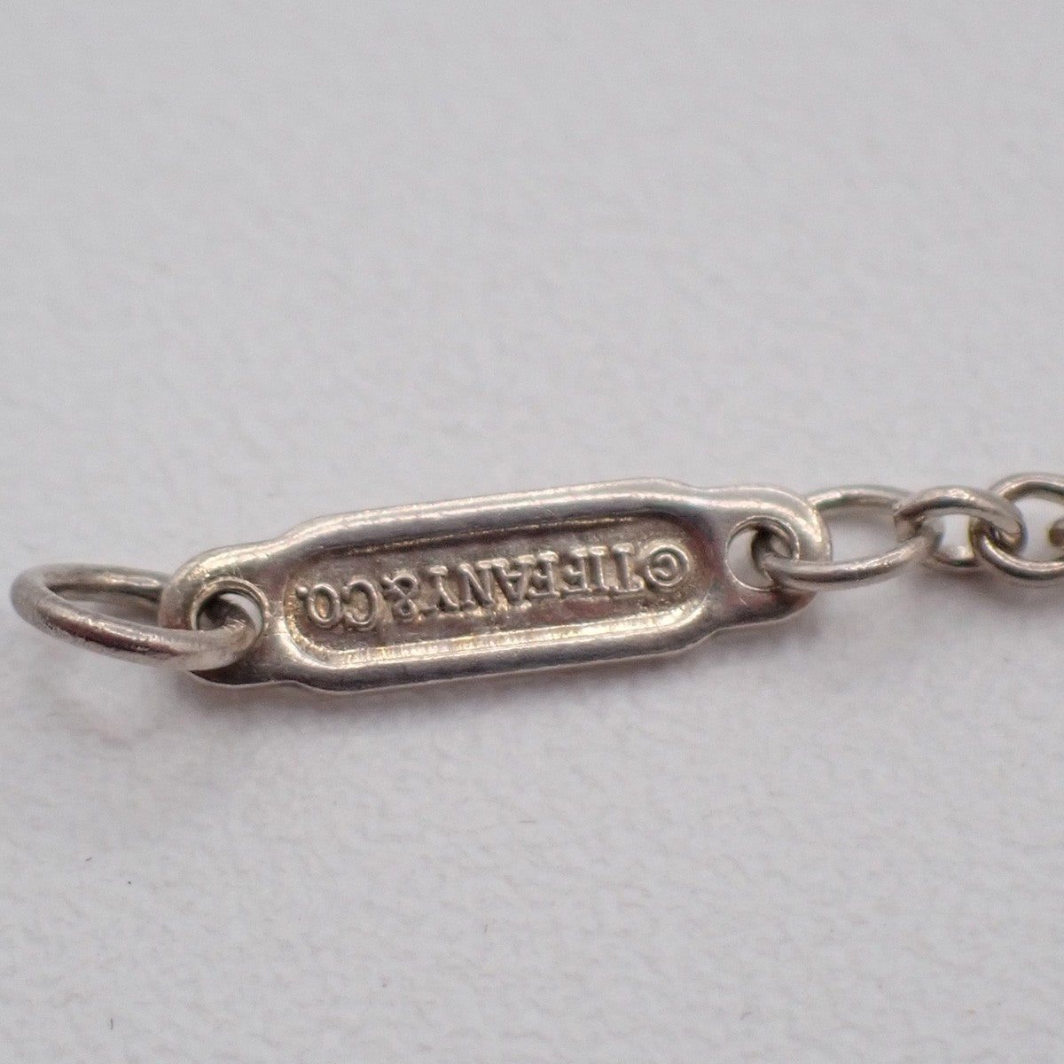 Tiffany & Co. Logo 1837 Circle Chain Necklace Pendant Silver Ag 925 02KC761