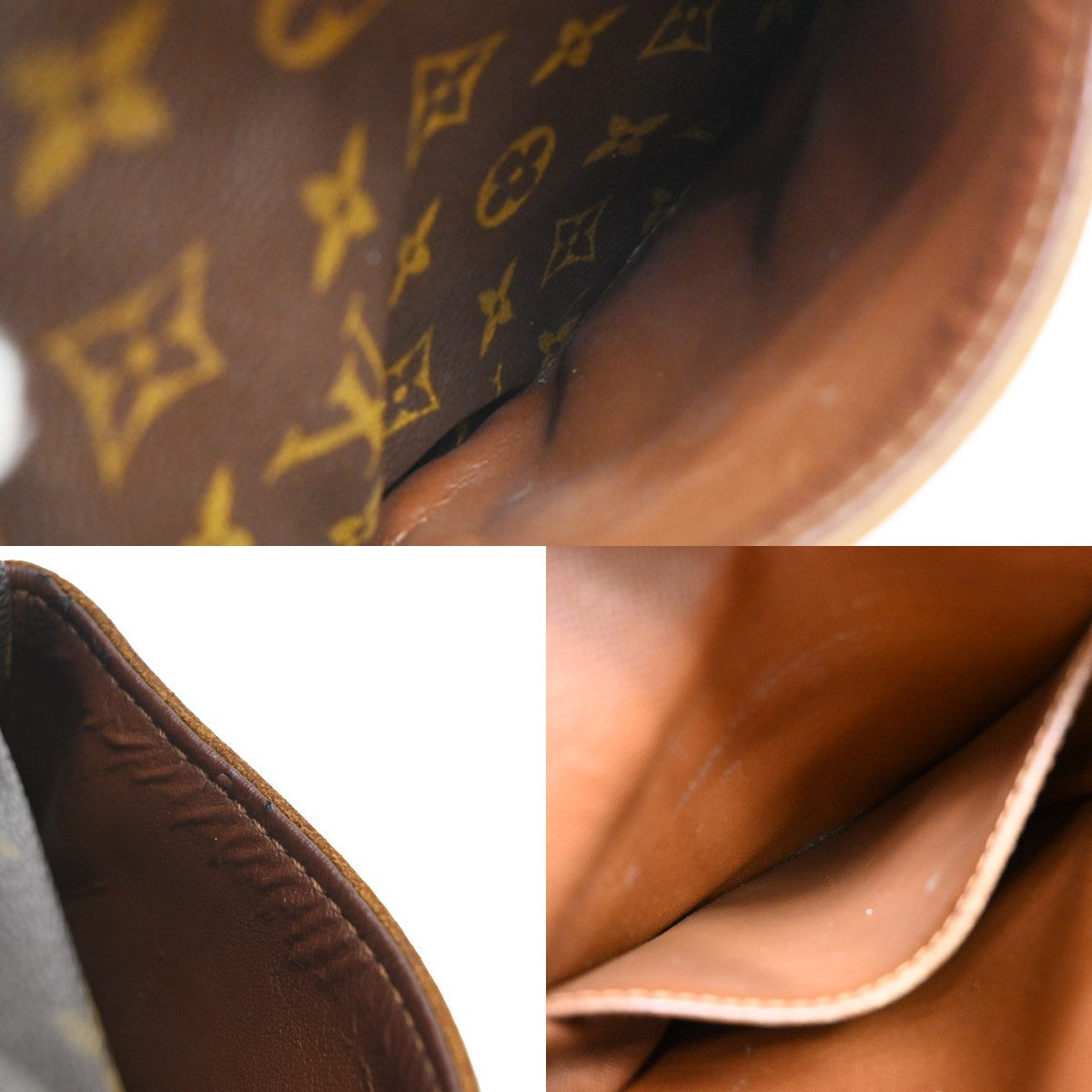 LOUIS VUITTON Danube Shoulder Bag Monogram Leather Brown France M45266 32EF959