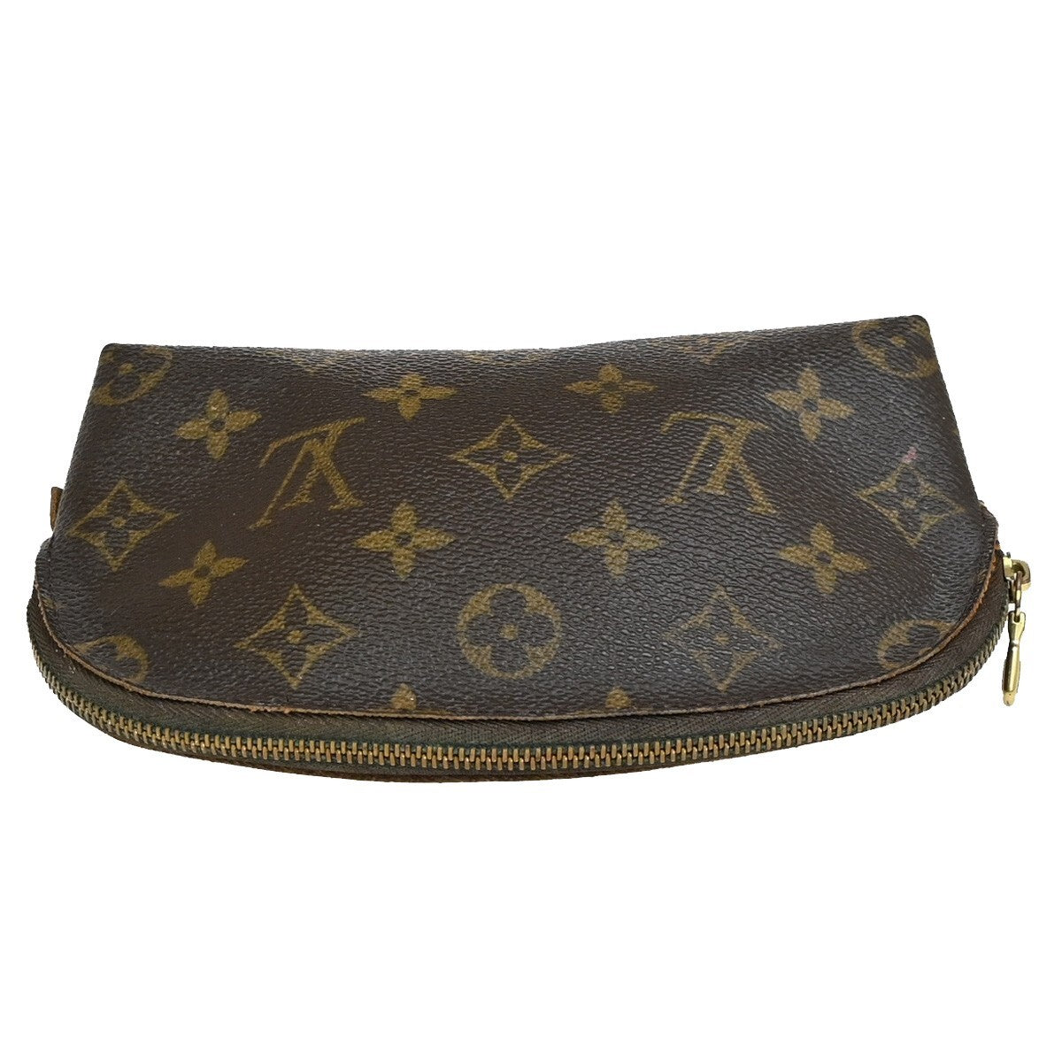LOUIS VUITTON Pochette Cosmetic Pouch Bag Monogram Leather BN M47515 02EE140