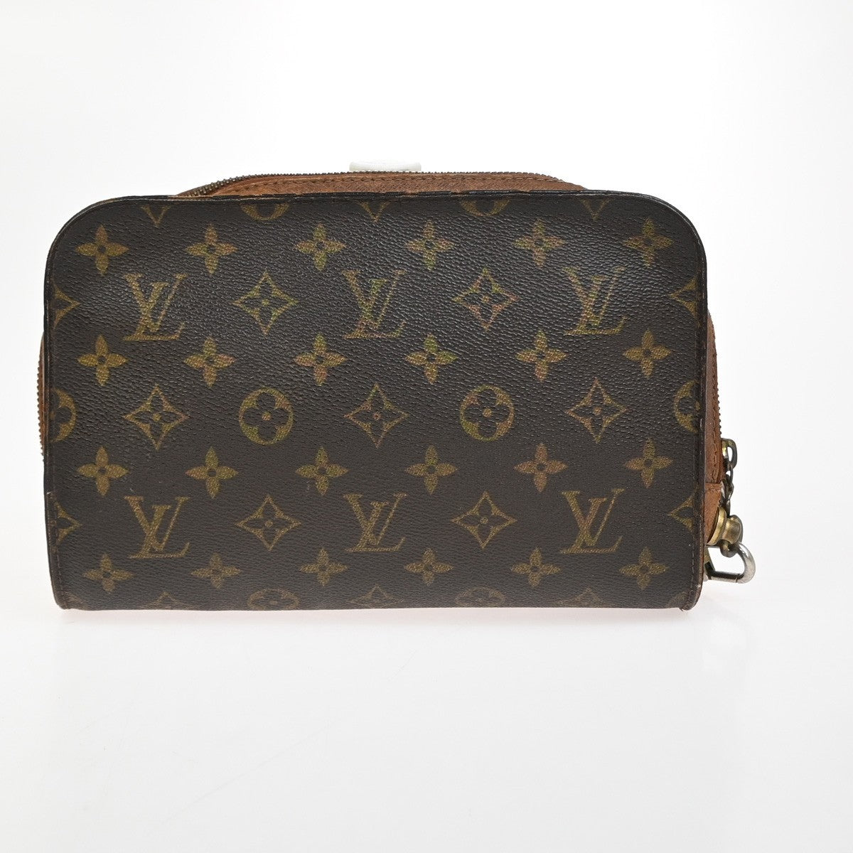 LOUIS VUITTON Orsay Clutch Hand Bag Monogram Leather Brown France M51790 07YJ027