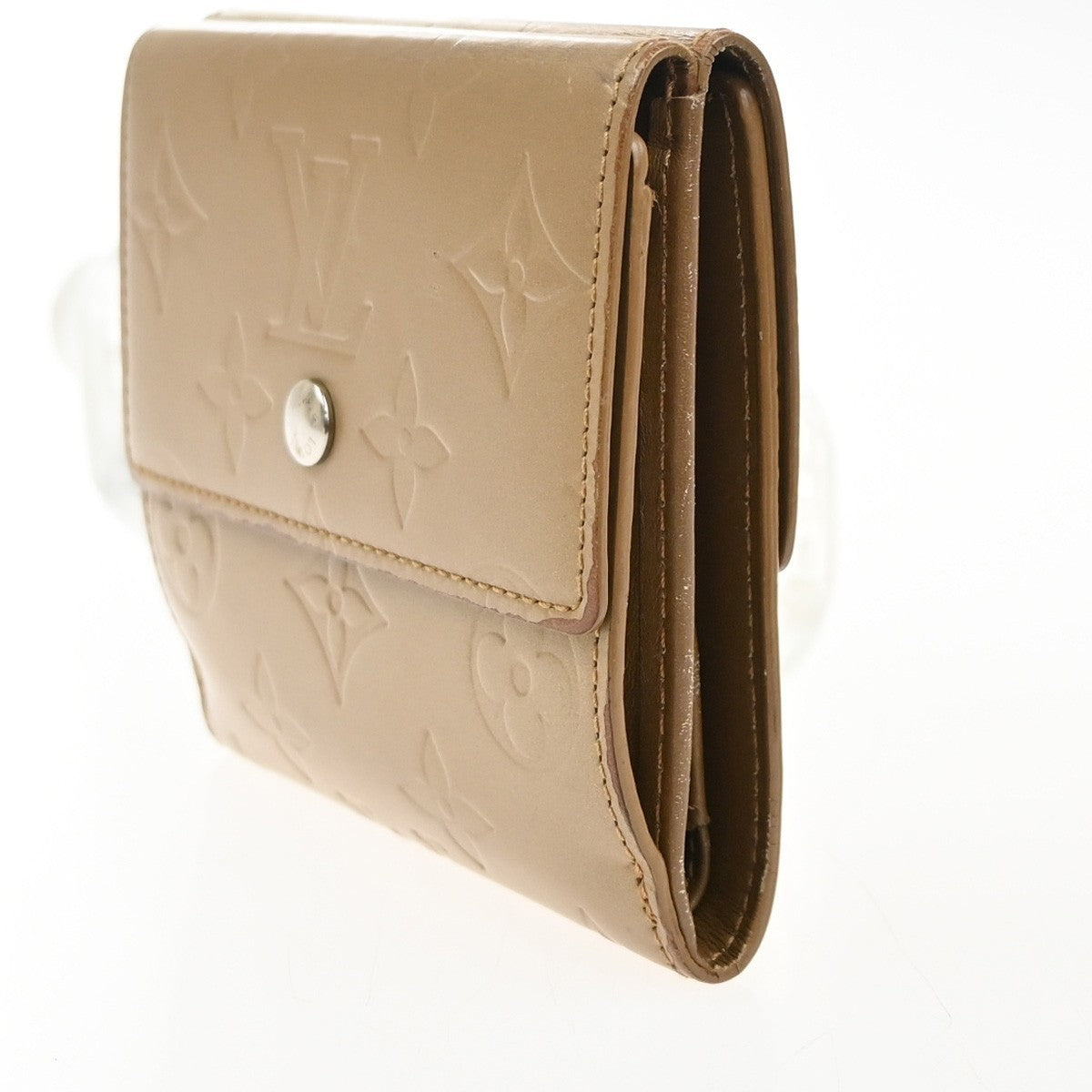 LOUIS VUITTON Porte Monnaie Billets Wallet Monogram Mat Gold BE M65117 67KD037