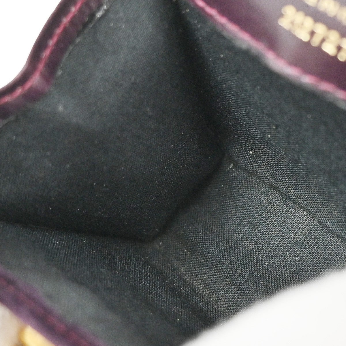 SALVATORE FERRAGAMO Gancini Mini Chain Shoulder Bag Suede Leather Purple 80KP154