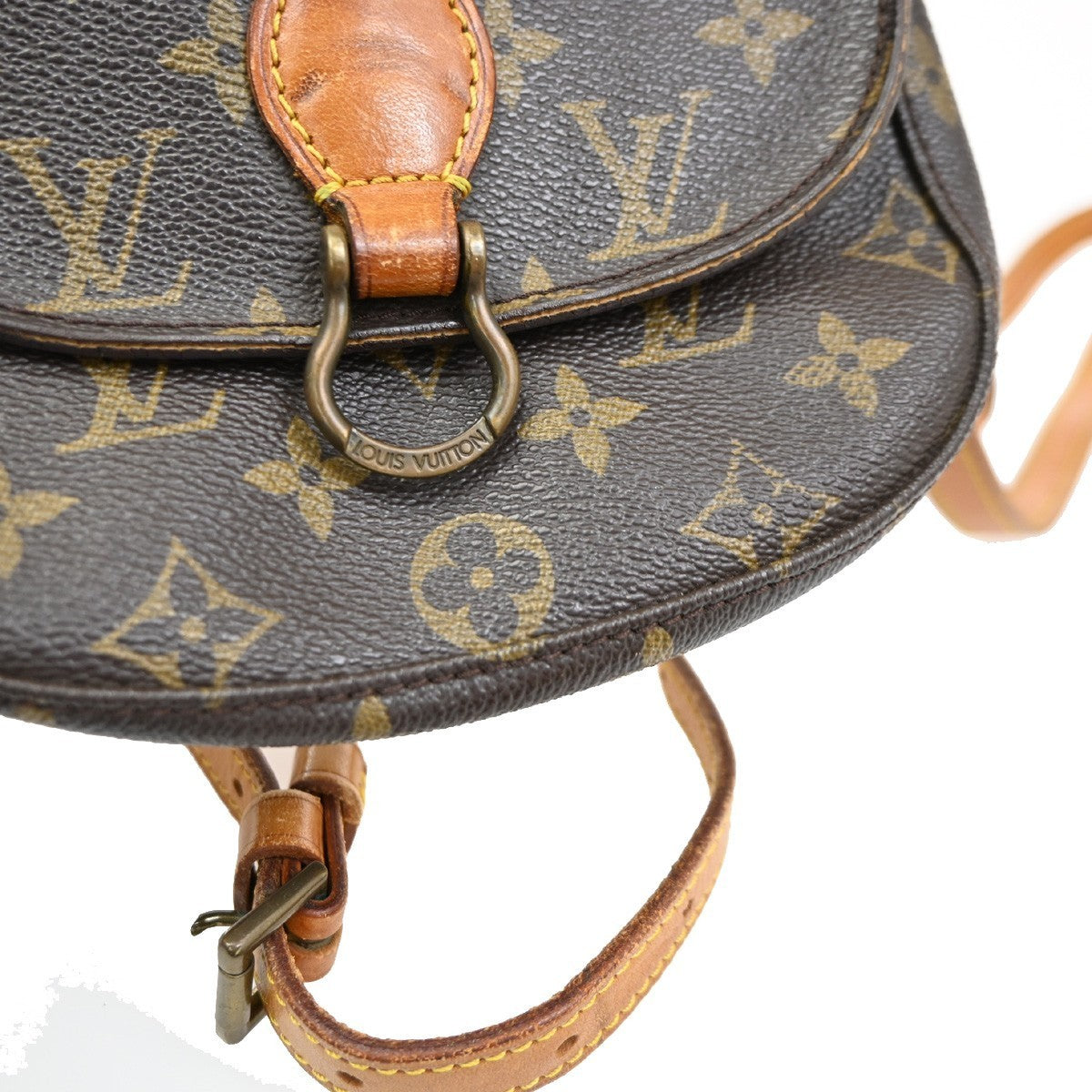 LOUIS VUITTON Mini Saint Cloud Shoulder Bag Monogram Leather BN M51244 80TA398
