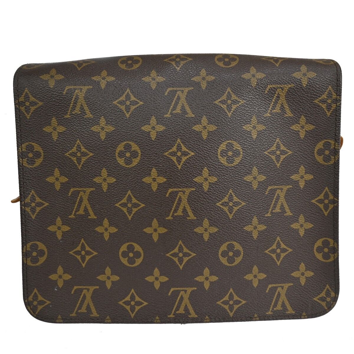LOUIS VUITTON Cartouchiere GM Shoulder Bag Monogram Leather Brown M51252 36ED393