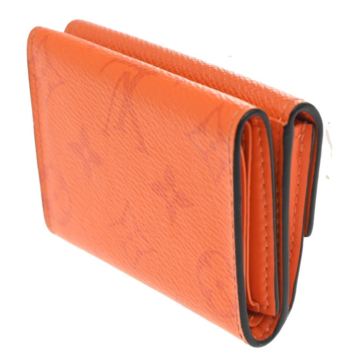 LOUIS VUITTON Wallet Compact Monogram Taiga Rama Leather Orange M69245 31CA642