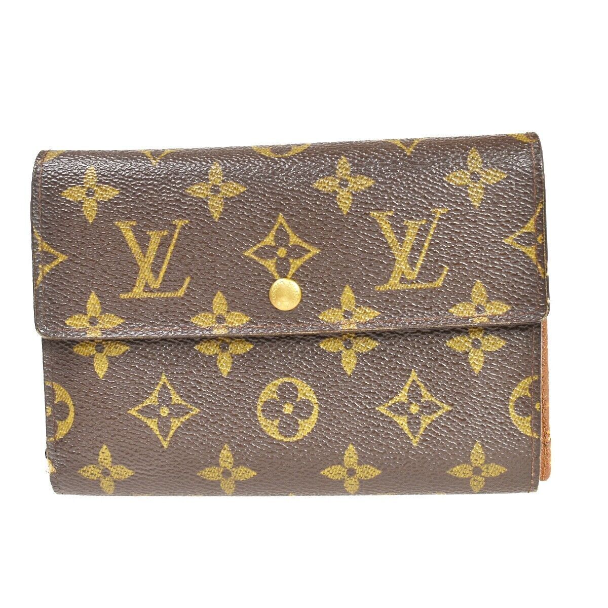 LOUIS VUITTON Porte Tresor Etui Papier Trifold Wallet Monogram BN M61202 02AD223