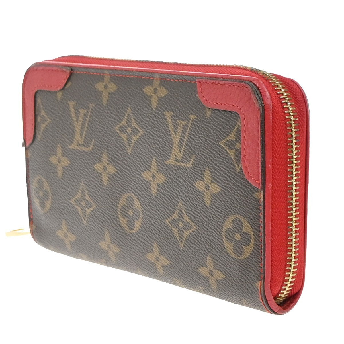 LOUIS VUITTON Zippy Retiro Long Zip Around Wallet Monogram BN RD M61187 33EG329