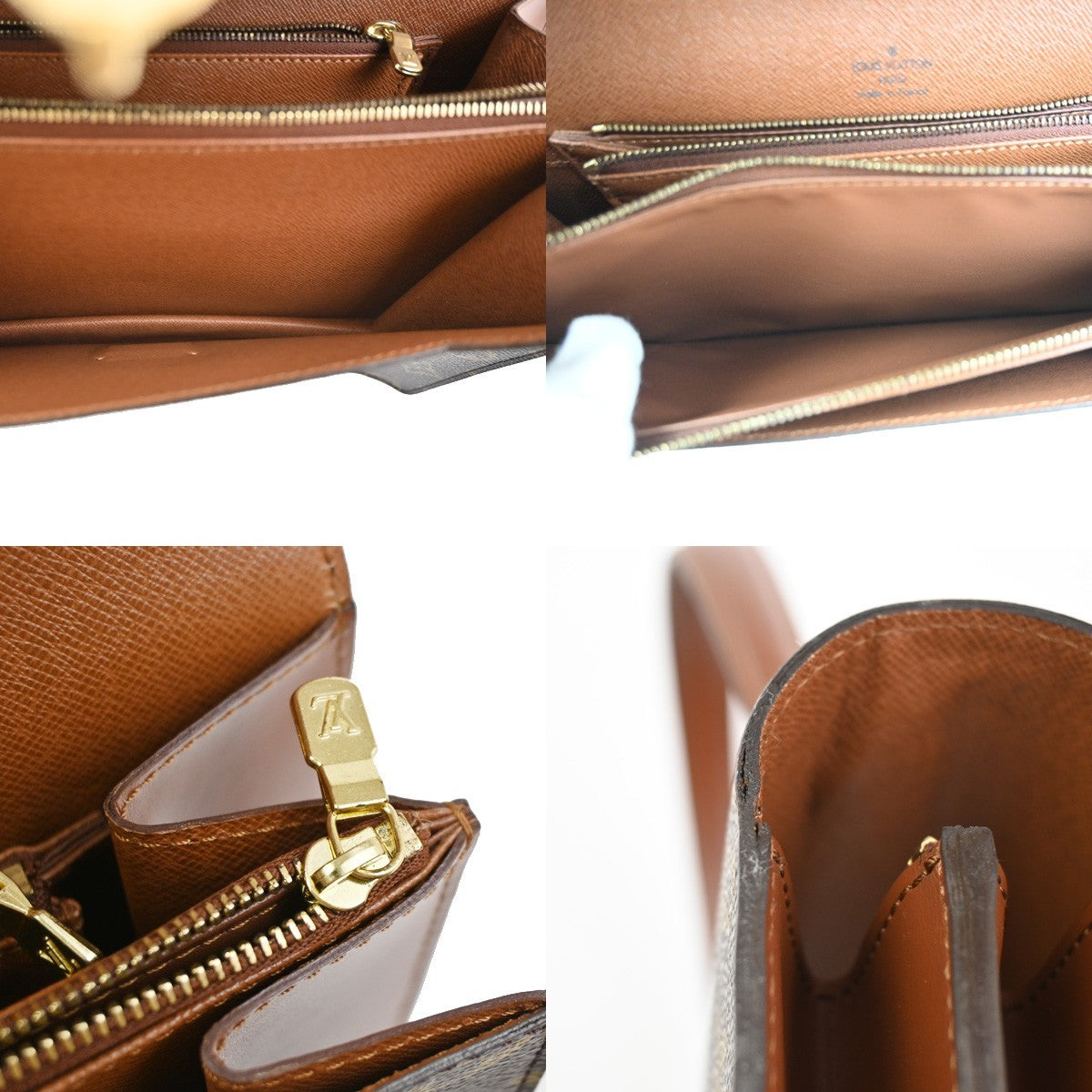 LOUIS VUITTON Concorde Hand Bag Monogram Leather Brown France M51190 98KC745