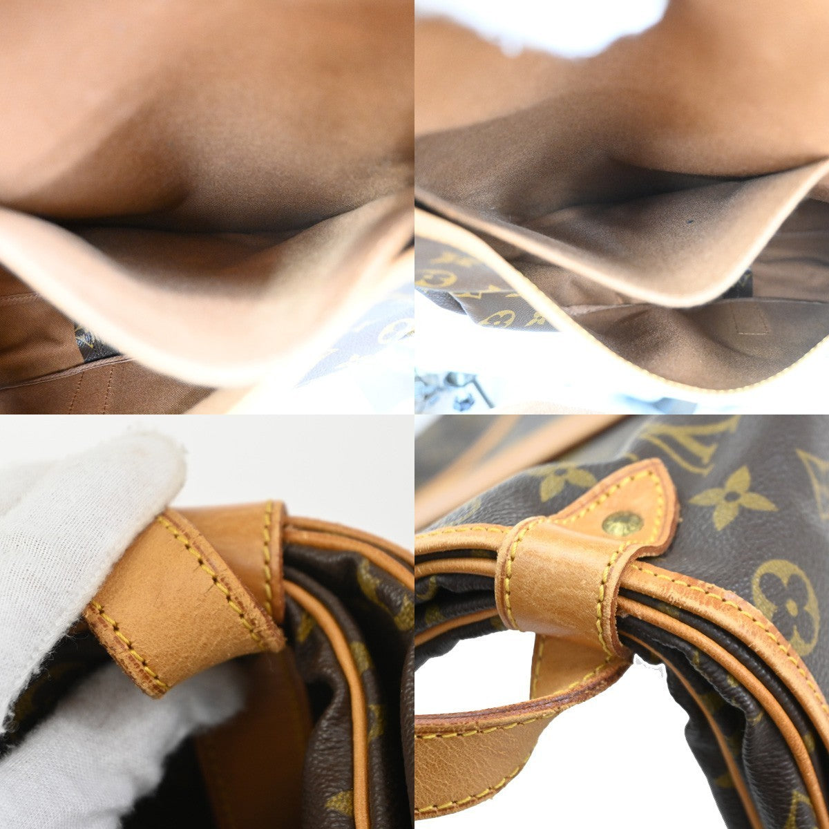 LOUIS VUITTON Saumur 35 Shoulder Bag Monogram Leather BN France M42254 15TA710