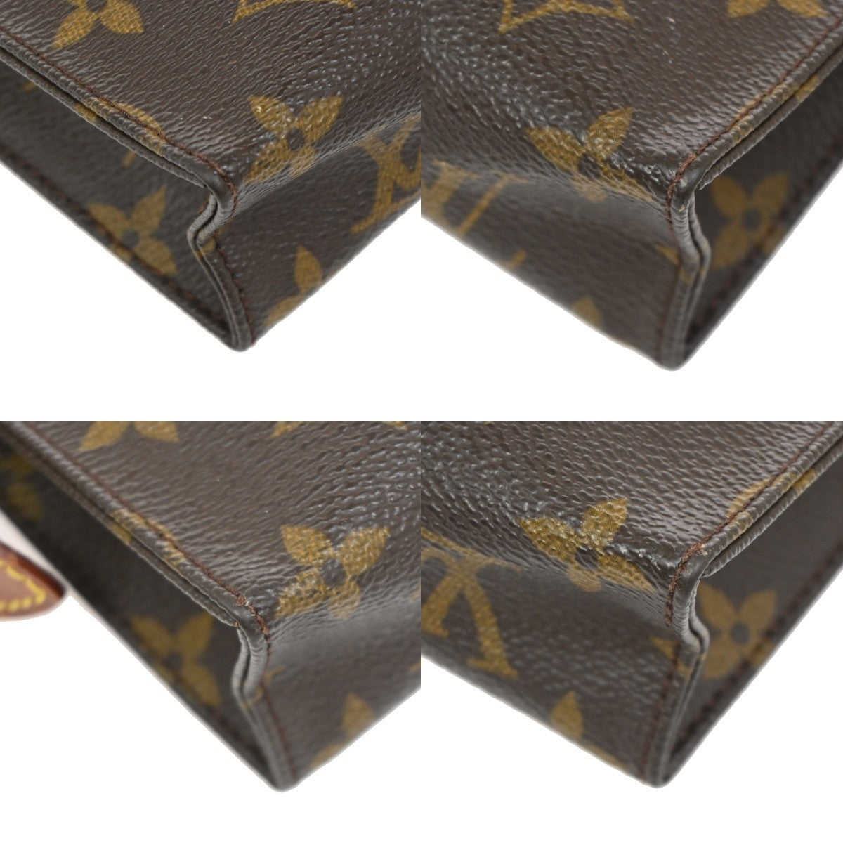 LOUIS VUITTON Poche Toilette 15 Clutch Pouch Bag Monogram Leather M47546 66KB742