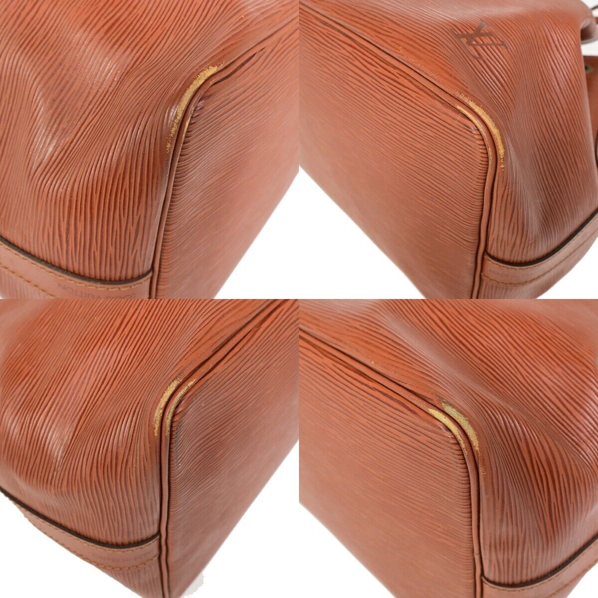 LOUIS VUITTON Petit Noe Drawstring Shoulder Bag Epi Leather Brown M44103 32EB758