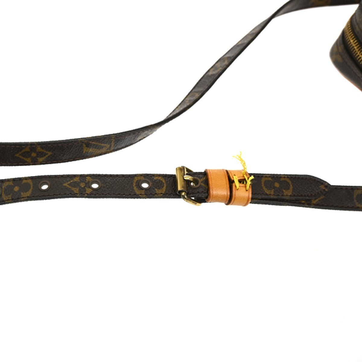 LOUIS VUITTON Danube Shoulder Bag Monogram Leather Brown France M45266 89MA076