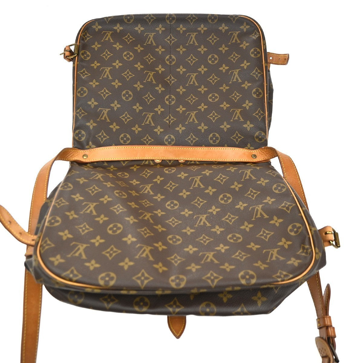 LOUIS VUITTON Saumur 35 Shoulder Bag Monogram Leather BN France M42254 84KC171
