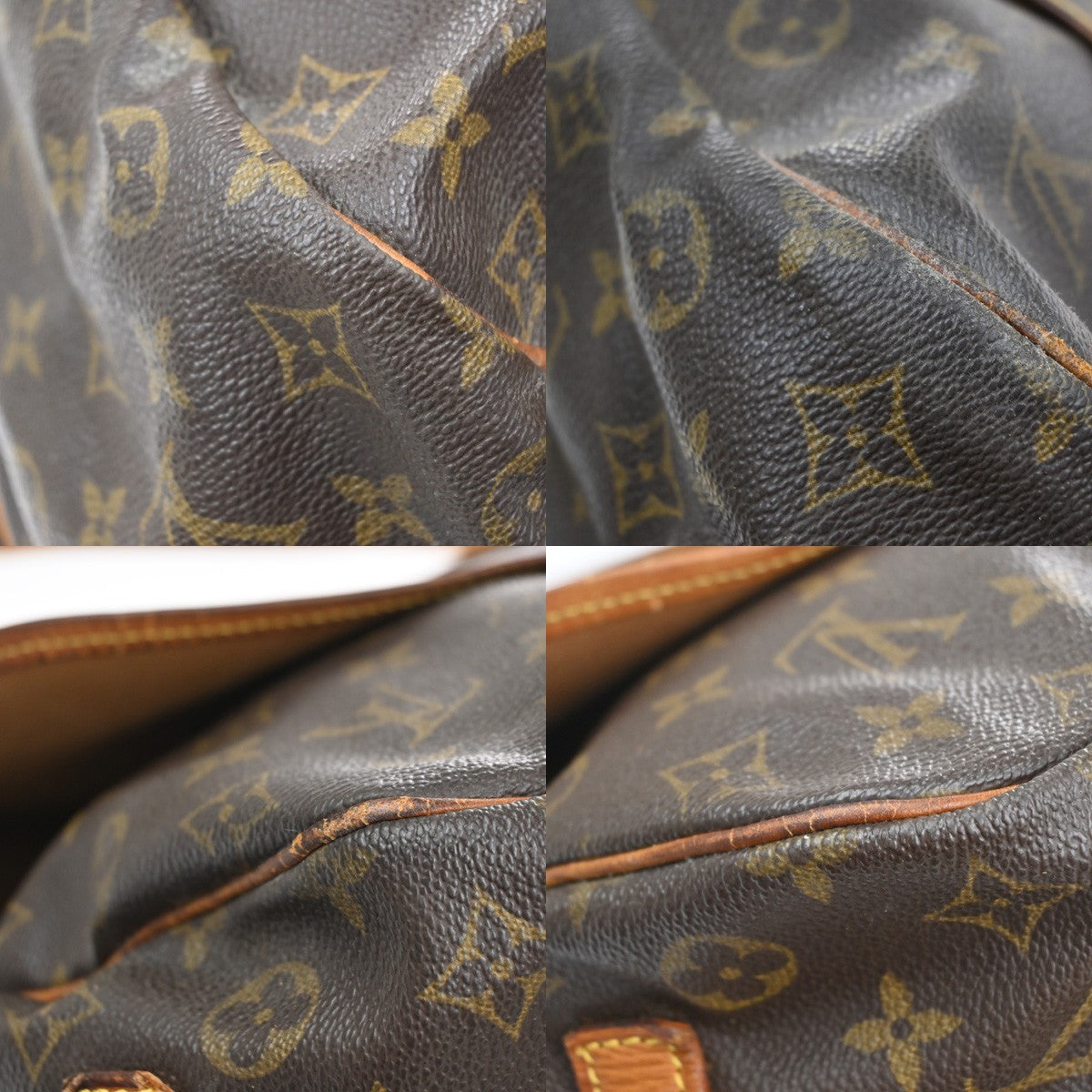 LOUIS VUITTON Saumur 35 Shoulder Bag Monogram Leather BN France M42254 80CA880