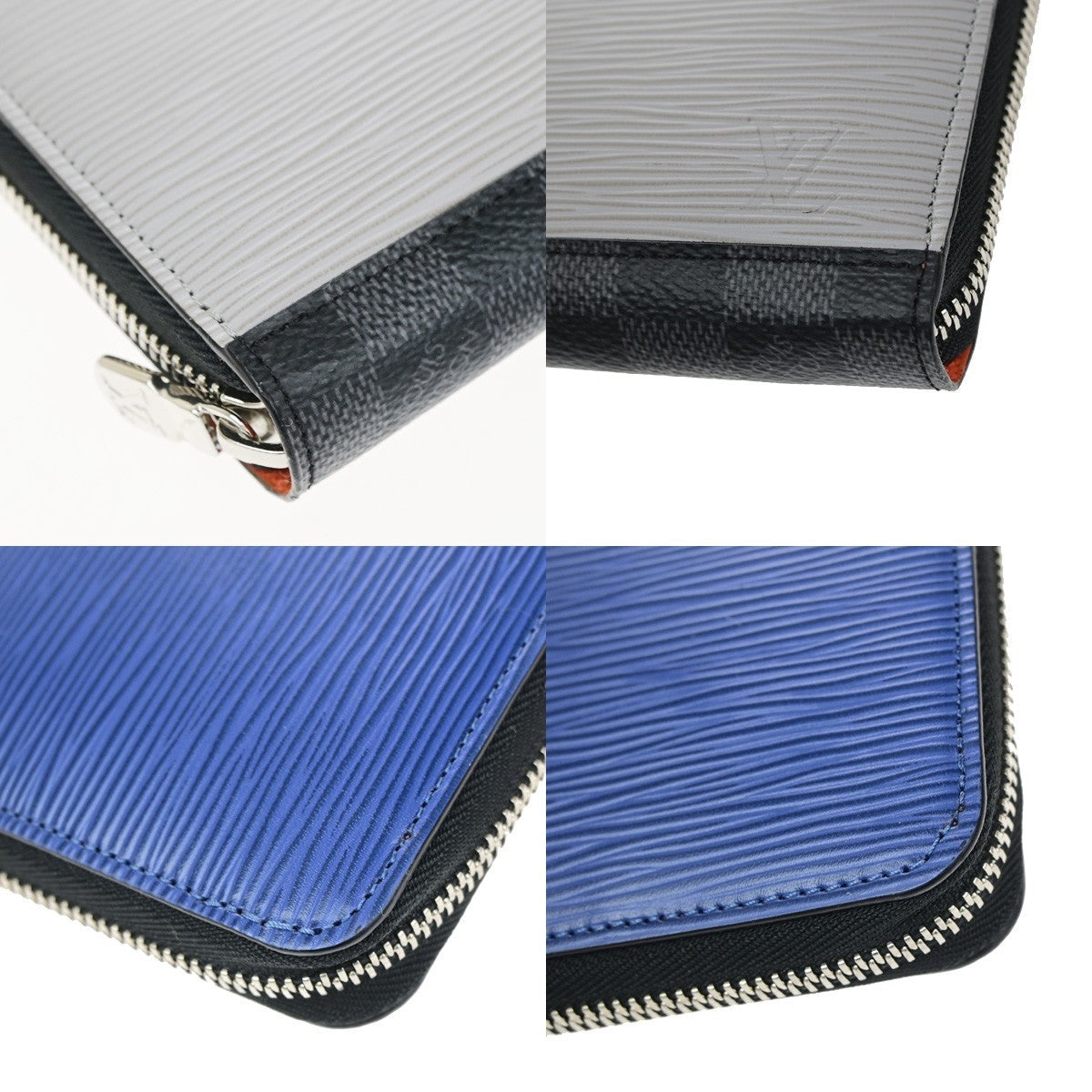 LOUIS VUITTON Zippy Organizer NM Long Wallet Epi Damier Graphite M62930 85RQ074