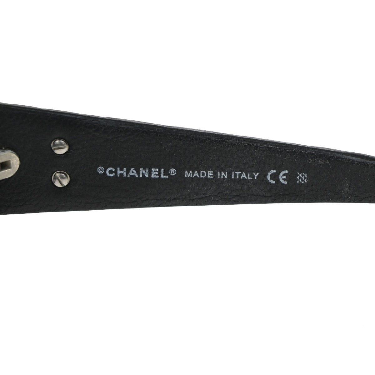 CHANEL CC Logo Matelasse Sunglasses Eye Wear Plastic Leather BK 5116-Q 30RL982