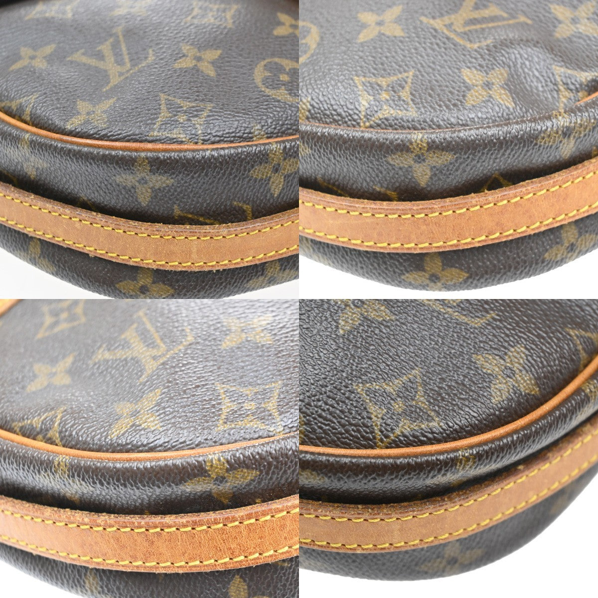 LOUIS VUITTON Jeune Fille MM Shoulder Bag Monogram Leather Brown M51226 67MA539